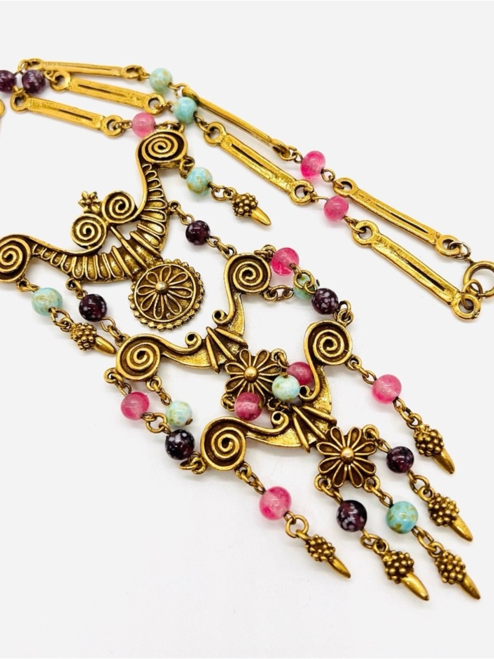 RARE GOLDETTE ETRUSCAN REVIVAL NECKLACE!! - Picture 8 of 16
